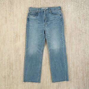 Frank & Eileen Monaghan High Rise Crop Mom Jeans 31 Blue